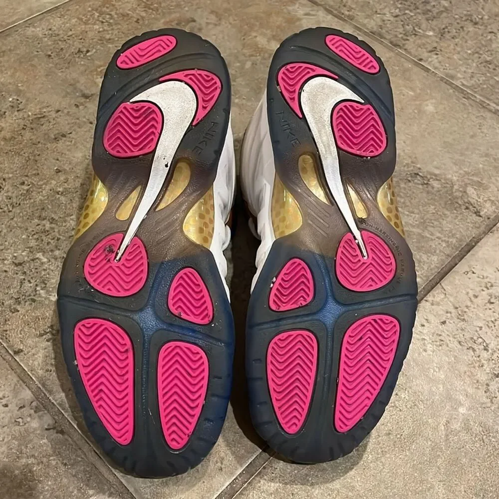 Nike Little Posite One GS Peanut Butter & Jelly Fuchsia Blast 644791-103 6.5Y